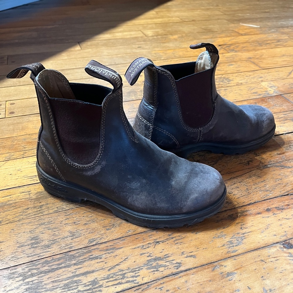 Brown Leather Chelsea Boots